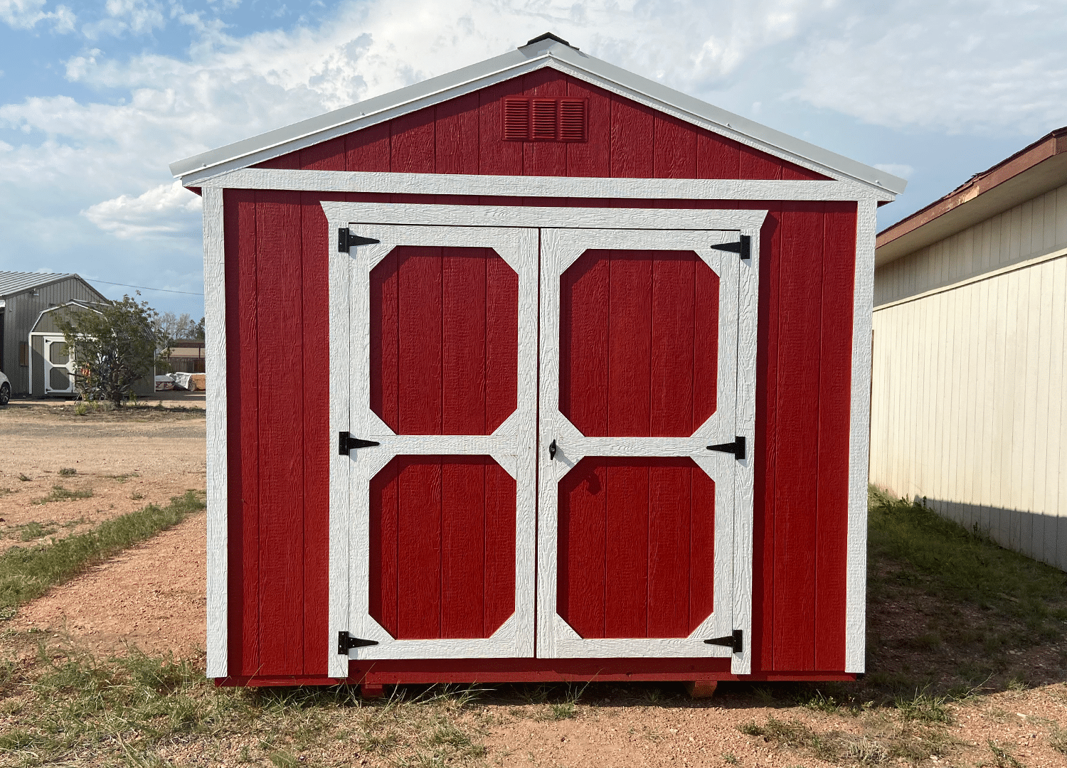 Red Utility Shed Front | Portable Buildings | Storage Space | | Yoder's Storage Sheds | Colorado