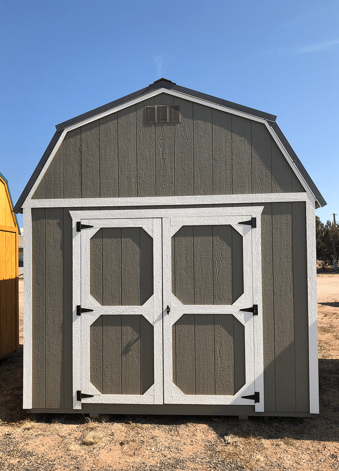 Yoder's Storage Sheds | Colorado | Gray Lofted Barn Utility Shed