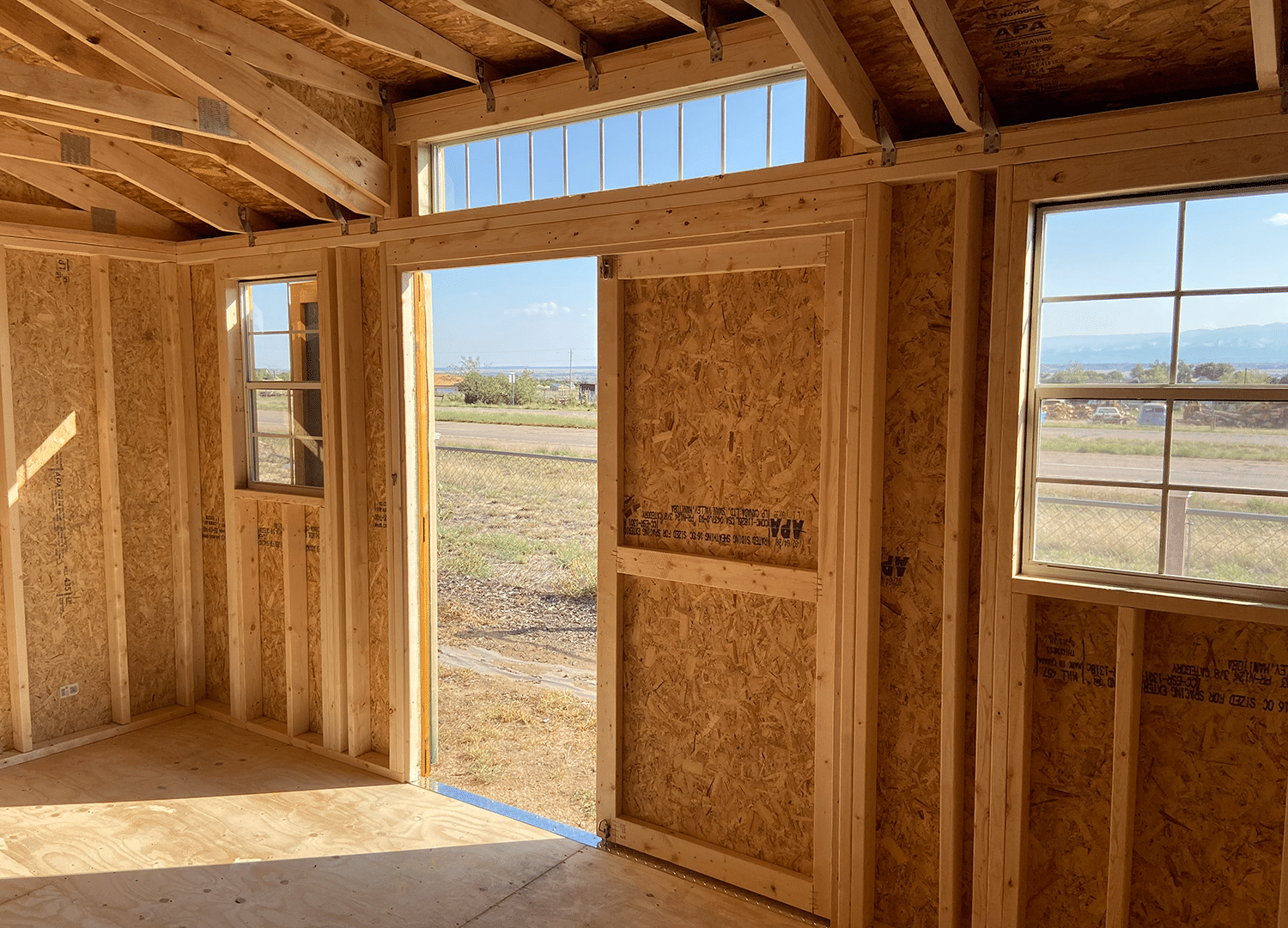 Yoder's Storage Sheds | Deluxe Utility | Portable Building | Colorado | Storage Space | Interior