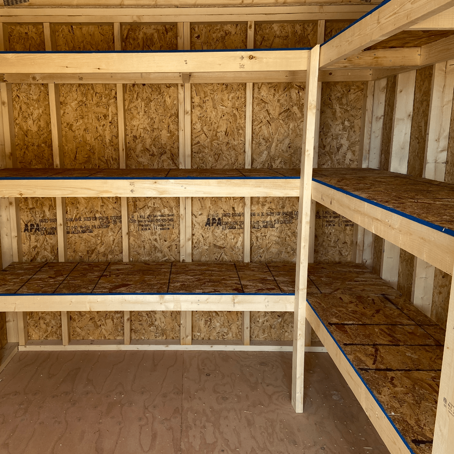 Yoder's Storage Sheds | Interior Options | Shelving