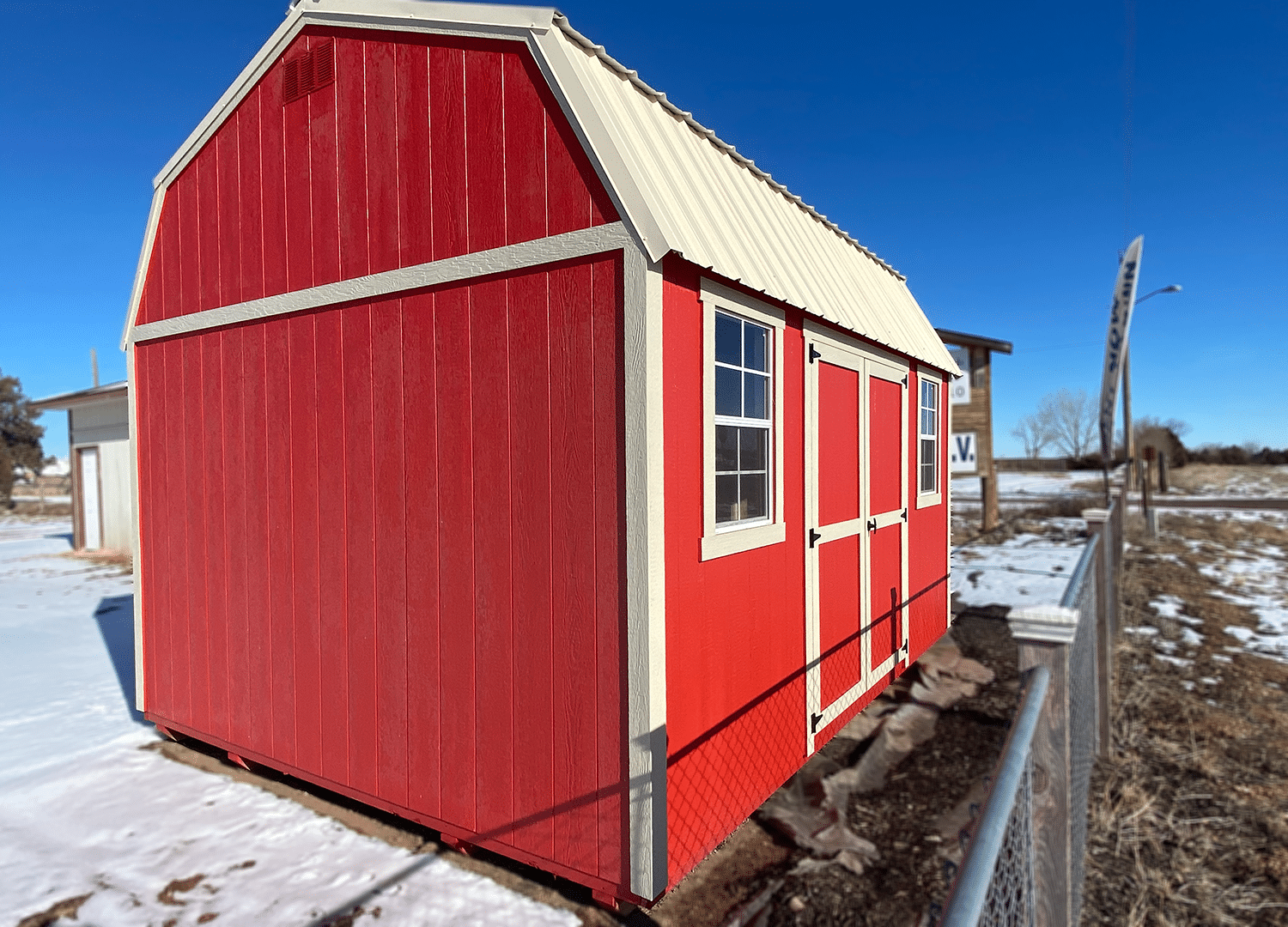 Outdoor Storage Shed | 12x16 Side Lofted Barn | Yoder's | Colorado