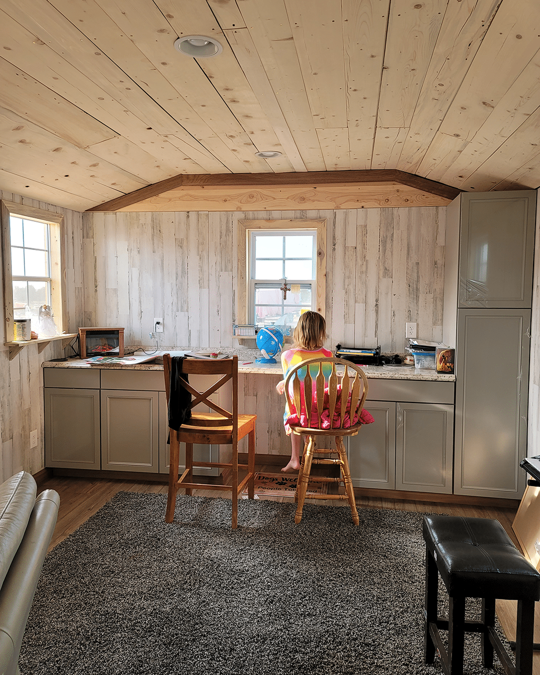 Yoder's Storage Sheds | Affordable Shed | Homeschool | Colorado | Tayley in her Classroom 2